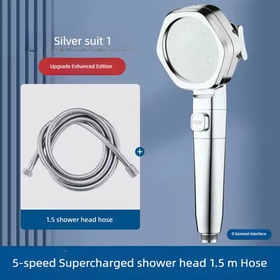 Aukšto slėgio dušo galvutė Vandenį taupanti 4 režimai Dušo galvutės Reguliuojamos vienu klavišu vandens masažo purkštuvas Vonios kambario priedai