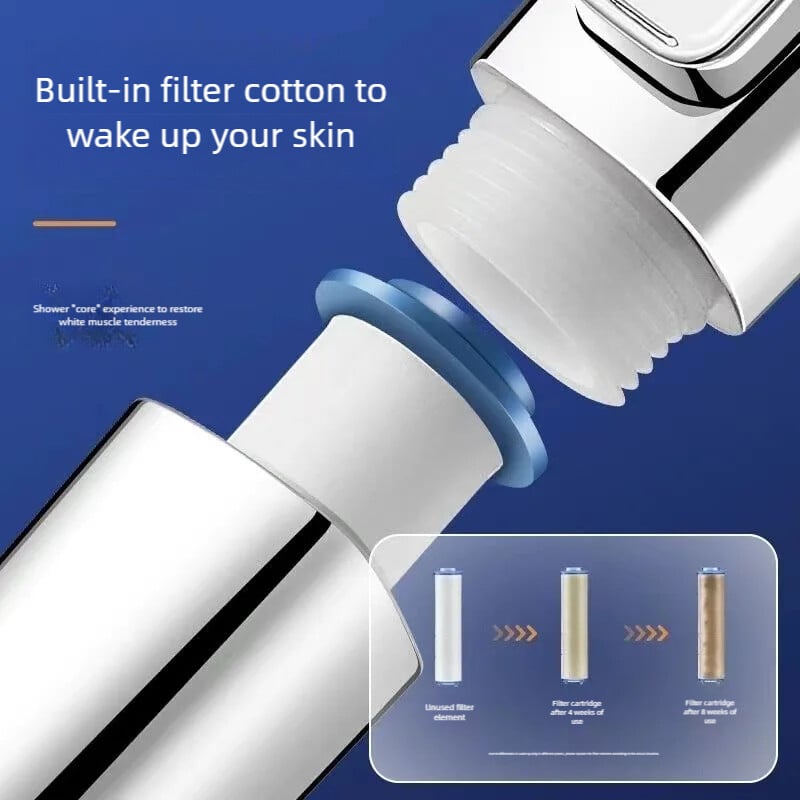 Aukšto slėgio dušo galvutė Vandenį taupanti 4 režimai Dušo galvutės Reguliuojamos vienu klavišu vandens masažo purkštuvas Vonios kambario priedai