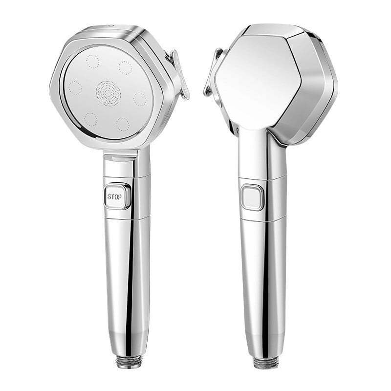 Aukšto slėgio dušo galvutė Vandenį taupanti 4 režimai Dušo galvutės Reguliuojamos vienu klavišu vandens masažo purkštuvas Vonios kambario priedai