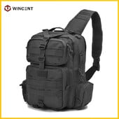 Tac Sling Bag, batoh cez rameno, útočná taška R-ange, poľovnícke príslušenstvo, puzdro na pištoľ, EDC turistický kempingový batoh, čierny