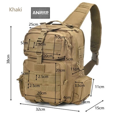 Tac Sling Bag, batoh cez rameno, útočná taška R-ange, poľovnícke príslušenstvo, puzdro na pištoľ, EDC turistický kempingový batoh, čierny