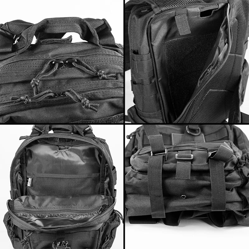 Tac Sling Bag, batoh cez rameno, útočná taška R-ange, poľovnícke príslušenstvo, puzdro na pištoľ, EDC turistický kempingový batoh, čierny