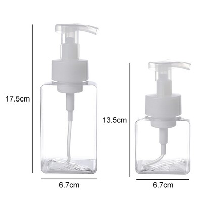 Dávkovač peny 250/450 ml, prenosný dávkovač mydla, tekuté mydlo, fľaše s pumpičkou na šampón, cestovné doplnky do kúpeľne