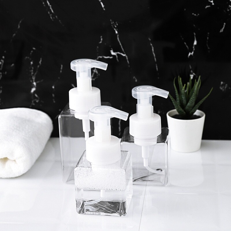 Dávkovač peny 250/450 ml, prenosný dávkovač mydla, tekuté mydlo, fľaše s pumpičkou na šampón, cestovné doplnky do kúpeľne