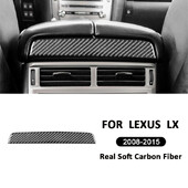 Lexus LX 2008-2015 Carbon Fiber Automotive Aizmugures centra gaisa izplūdes atveres augšējā paneļa glabāšanas kastes vāka apdares interjera uzlīme