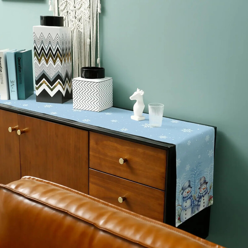 Om de zăpadă de Crăciun Ramă de copac din pădure Afecțiuni de masă din in Decor pentru nuntă Afecțiuni de masă de iarnă de Crăciun Decorațiuni de Crăciun