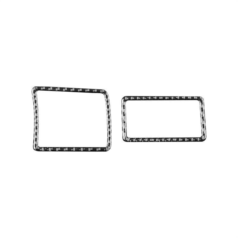 2 TK Lexus LX 2008–2015 süsinikkiust autode sisemise armatuurlaua paneeli vasaku parema õhu väljalaskeava raami kaunistuskleebised