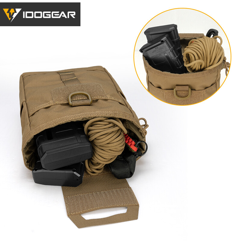 IDOGEAR Tactical összecsukható újrahasznosító táska kidobótasak MOLLE Drop Pouch 3577