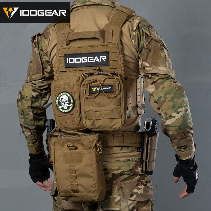 IDOGEAR Tactical összecsukható újrahasznosító táska kidobótasak MOLLE Drop Pouch 3577