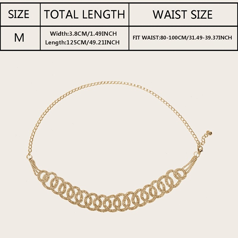 Esküvői teljes strassz kör dekor öv dupla kör derék üreges fém derékláncok Beach