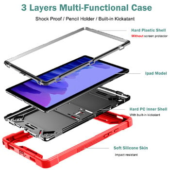 Armor Stand Case за Samsung Galaxy Tab A9 Plus SM-X210 SM-X216 SM-X218 Здрав капак A9 8.7 SM-X110 SM-X115 SM-X117 Таблет