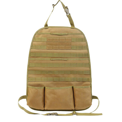 Automobilio sėdynės atlošo laikiklis Universalus Molle sėdynės atlošo organizatorius Tactical Molle transporto priemonės skydelis Automobilio sėdynės užvalkalo apsauginis saugojimo maišelis