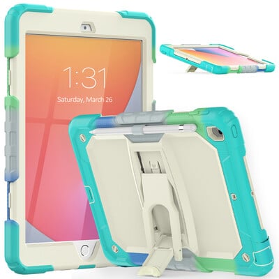 Heavy Duty Silikonska torbica za Ipad 10th Generation Stand Kids Cover za Ipad Pro 11 Air 5 4 10.9 7/8/9th 10.2 9.7 5/6th Mini 6 5