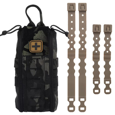 Tactic Kit za prvu pomoć Prazna medicinska torbica IFAK Pack Rapid Deploy Pull Tab MOLLE Clip YKK patentni zatvarač Kampiranje Planinarenje Torba za hitne slučajeve