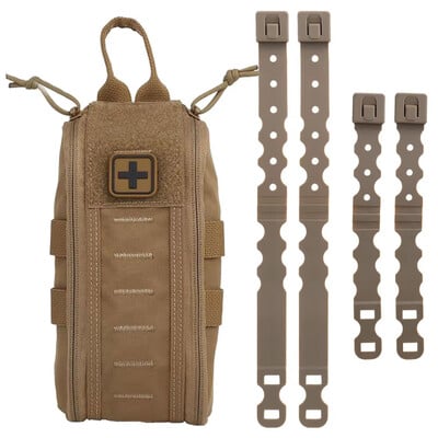 Tactic Kit za prvu pomoć Prazna medicinska torbica IFAK Pack Rapid Deploy Pull Tab MOLLE Clip YKK patentni zatvarač Kampiranje Planinarenje Torba za hitne slučajeve