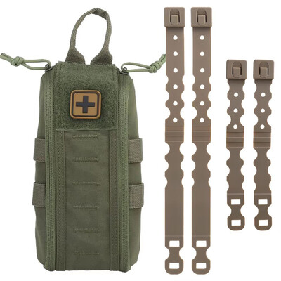 Tactic Kit za prvu pomoć Prazna medicinska torbica IFAK Pack Rapid Deploy Pull Tab MOLLE Clip YKK patentni zatvarač Kampiranje Planinarenje Torba za hitne slučajeve