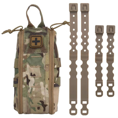 Tactic Kit za prvu pomoć Prazna medicinska torbica IFAK Pack Rapid Deploy Pull Tab MOLLE Clip YKK patentni zatvarač Kampiranje Planinarenje Torba za hitne slučajeve