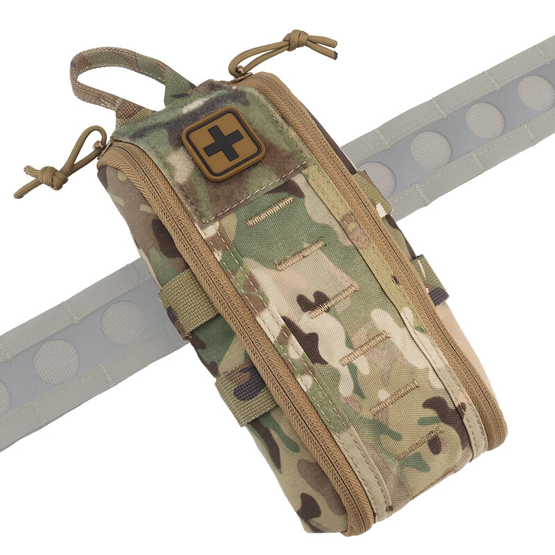 Tactic Kit za prvu pomoć Prazna medicinska torbica IFAK Pack Rapid Deploy Pull Tab MOLLE Clip YKK patentni zatvarač Kampiranje Planinarenje Torba za hitne slučajeve