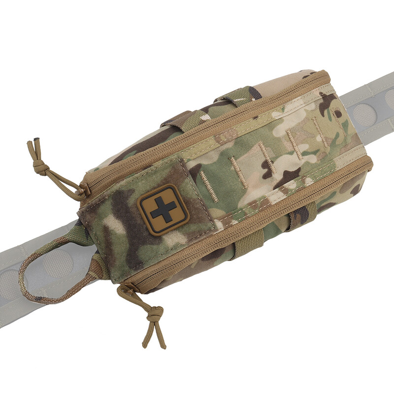 Tactic Kit za prvu pomoć Prazna medicinska torbica IFAK Pack Rapid Deploy Pull Tab MOLLE Clip YKK patentni zatvarač Kampiranje Planinarenje Torba za hitne slučajeve