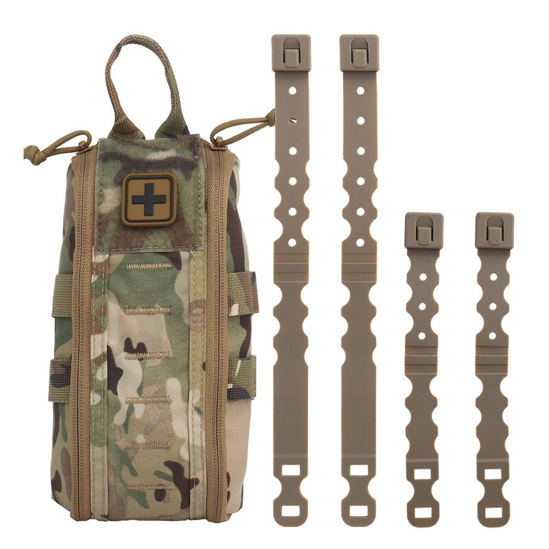 Tactic Kit za prvu pomoć Prazna medicinska torbica IFAK Pack Rapid Deploy Pull Tab MOLLE Clip YKK patentni zatvarač Kampiranje Planinarenje Torba za hitne slučajeve