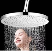 10-инчова слушалка за дъждовен душ под налягане, голям таван, водна струя отгоре, душ глава за баня може да се върти, регулира се лесно за почистване