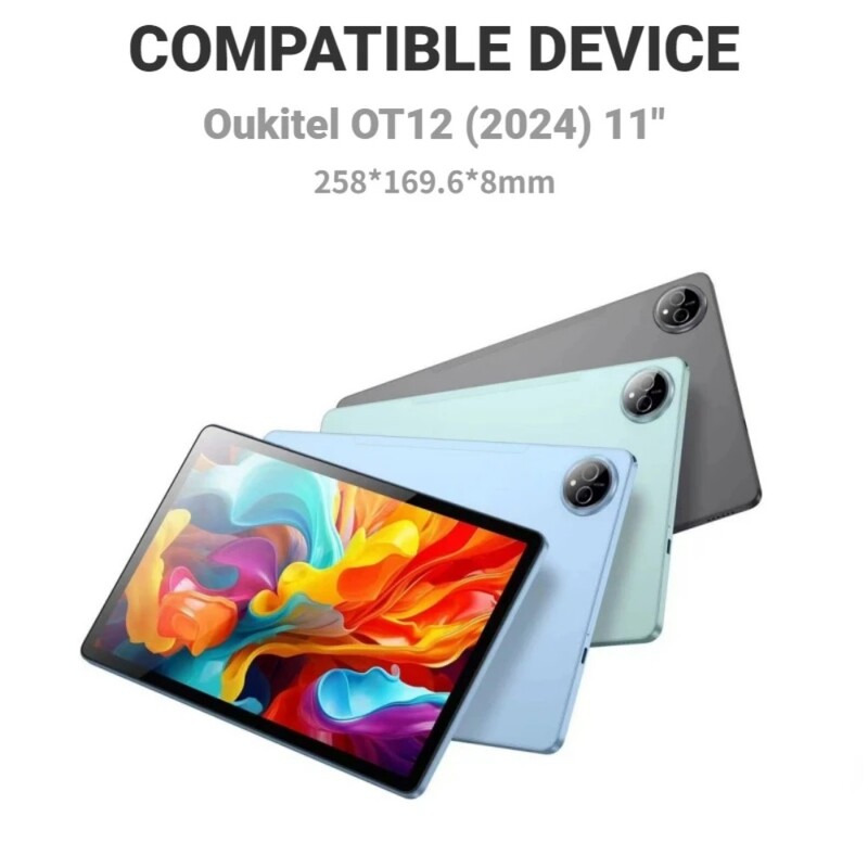 Puha TPU hátlap Funda Oukitel OT12 (2024) 11" Tablet PC Slim Flip Book Cover tokhoz