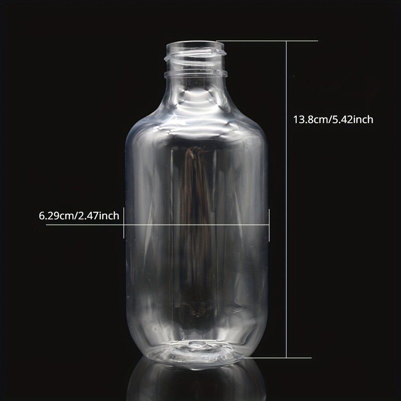 1db műanyag flakon 300ml műanyag samponos flakon kerek váll barna átlátszó tusfürdő kézfertőtlenítő habpalack