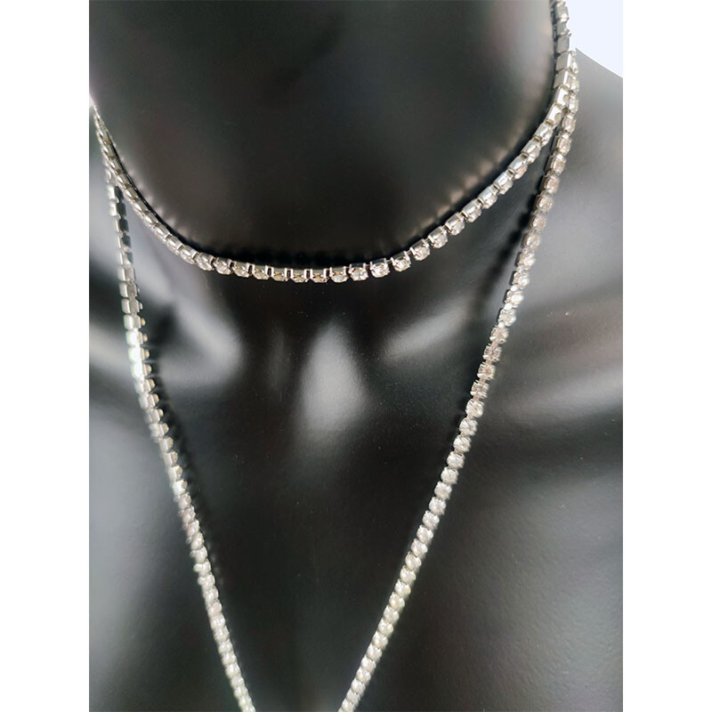 Lanț de piept sexy Bijuterii pentru corp Bikini Lanțuri pentru burtă pentru femei Talie fată Moda plajă petrecere de lux Colier lung Stiluri cadou Goth