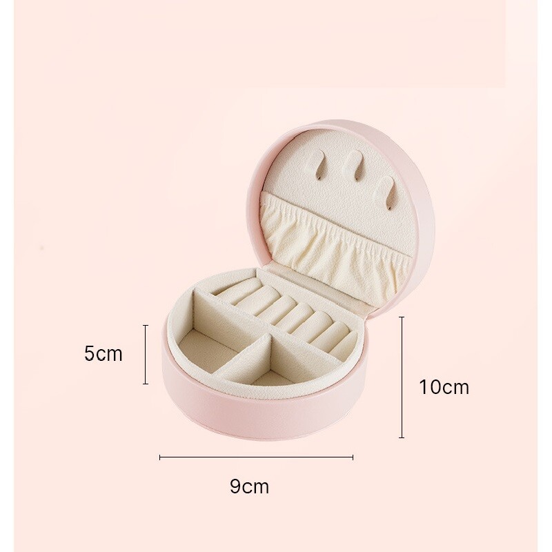 Prijenosna kutija za organiziranje nakita za djevojčice, ogrlica/narukvice/prstenje/naušnice/kutija za pohranu satova, 10*9cm plava ružičasta mala veličina