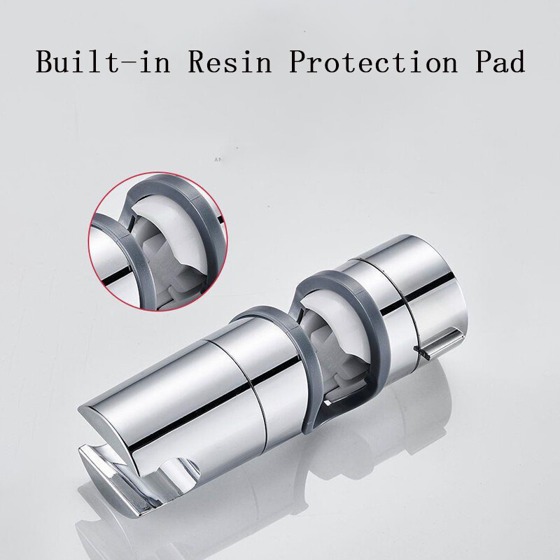 Suport universal pentru cap de duș din plastic ABS de 18 ~ 25 mm Accesorii pentru baie Înlocuire clemă de bară de glisare reglabilă