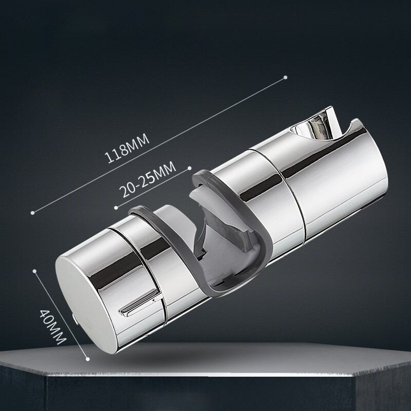 Suport universal pentru cap de duș din plastic ABS de 18 ~ 25 mm Accesorii pentru baie Înlocuire clemă de bară de glisare reglabilă