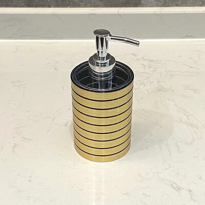 Műanyag folyékony szappanadagoló flakon, rózsa arany kézi szappanadagoló, lotionpalack, fürdőszobai kiegészítők, 340 ml