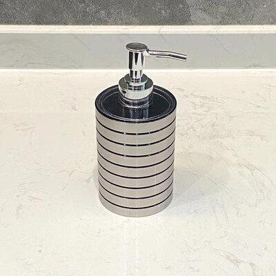 Műanyag folyékony szappanadagoló flakon, rózsa arany kézi szappanadagoló, lotionpalack, fürdőszobai kiegészítők, 340 ml