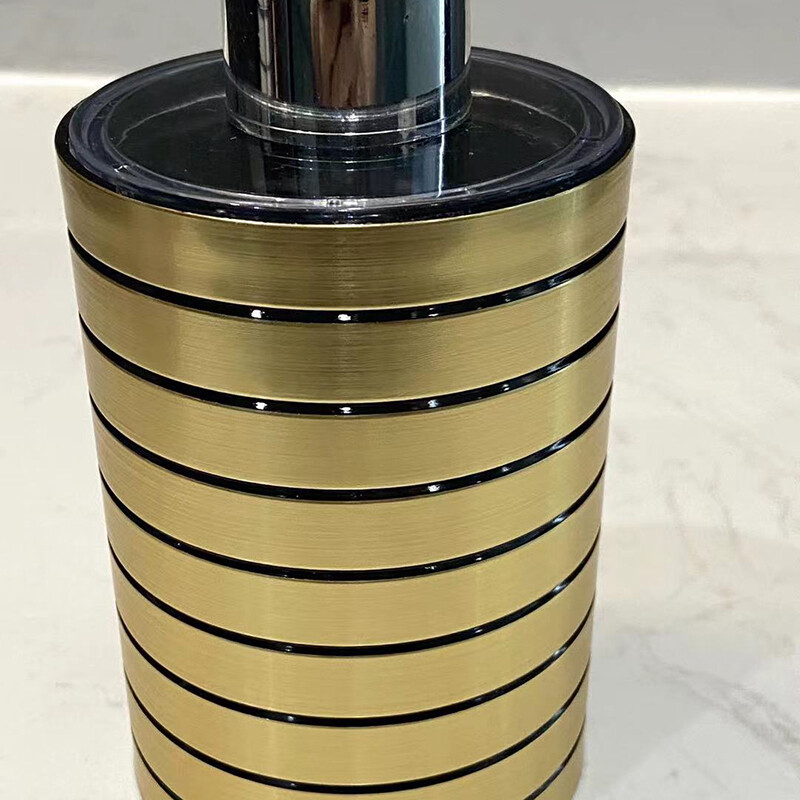 Műanyag folyékony szappanadagoló flakon, rózsa arany kézi szappanadagoló, lotionpalack, fürdőszobai kiegészítők, 340 ml