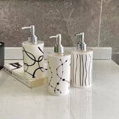 Plastový dávkovač mydla 330 ml, šampón, sprchový gél, fľaša, kúpeľňové doplnky pre bytové dekorácie
