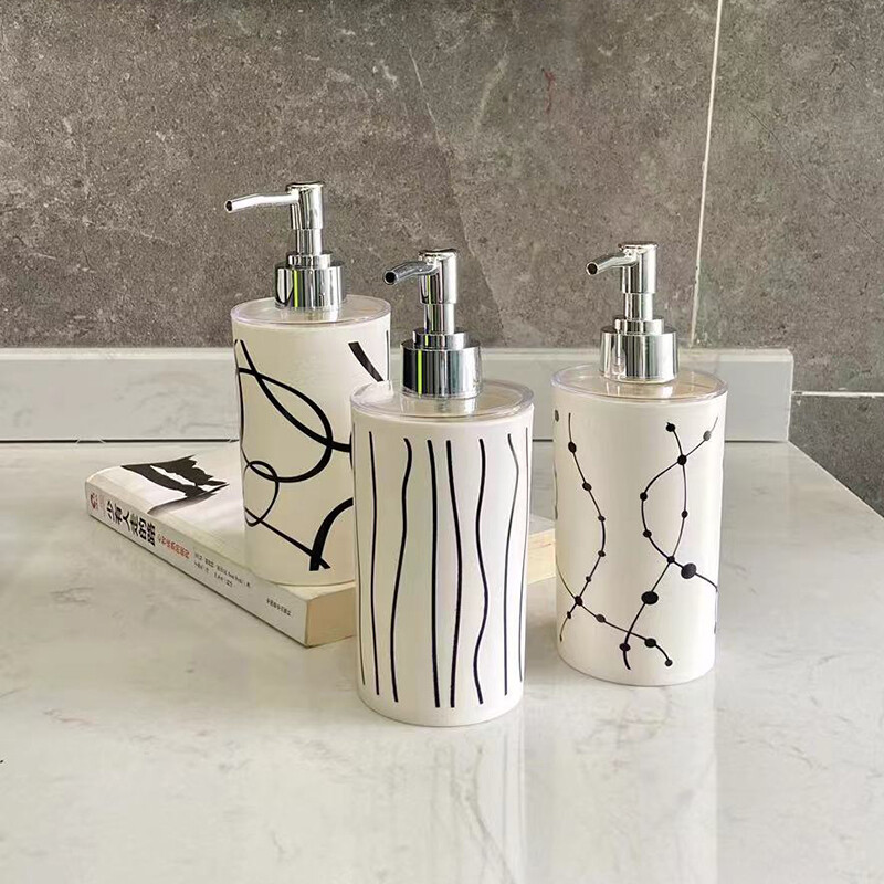 Plastový dávkovač mydla 330 ml, šampón, sprchový gél, fľaša, kúpeľňové doplnky pre bytové dekorácie