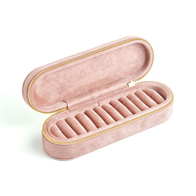 TAIMY Luxus bársony ékszergyűrűs doboz ékszertálca bársony gyűrűk kijelző csomagolás tárolódoboz egyedi logó ékszerszervező