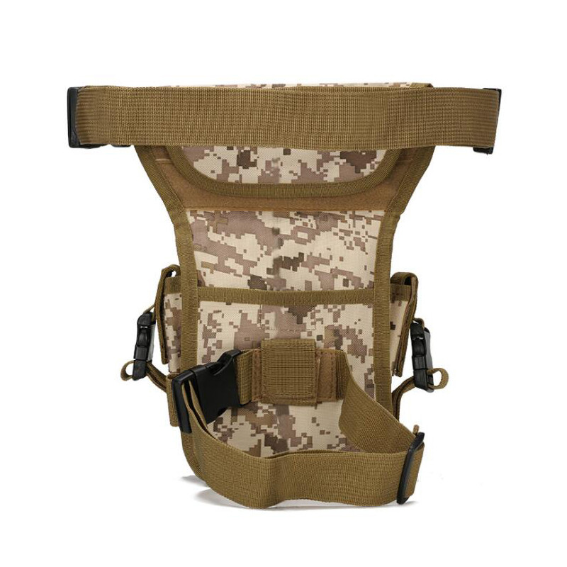 Geantă tactică pentru picioare Geantă de talie pentru exterior pentru bărbați, sport, camping, drumeție, excursie, geantă polivalentă, geantă multifuncțională