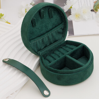 Nešiojama papuošalų dėžutė, flanelė, mini nešiojama miela dėžutė, karoliai, žiedai, auskarai, auskarai, smeigės, papuošalai, papuošalų laikymo dėžutė