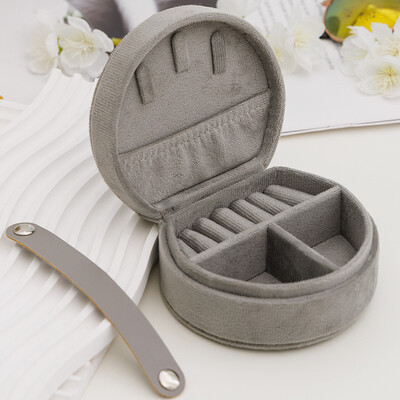 Nešiojama papuošalų dėžutė, flanelė, mini nešiojama miela dėžutė, karoliai, žiedai, auskarai, auskarai, smeigės, papuošalai, papuošalų laikymo dėžutė