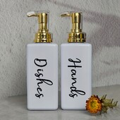 2 τεμ. Farmhouse Hand And Dish Soap Dispenser - Refillable Liquid Soap Dispenser with Pump for Kitchen and Bath- Convenient