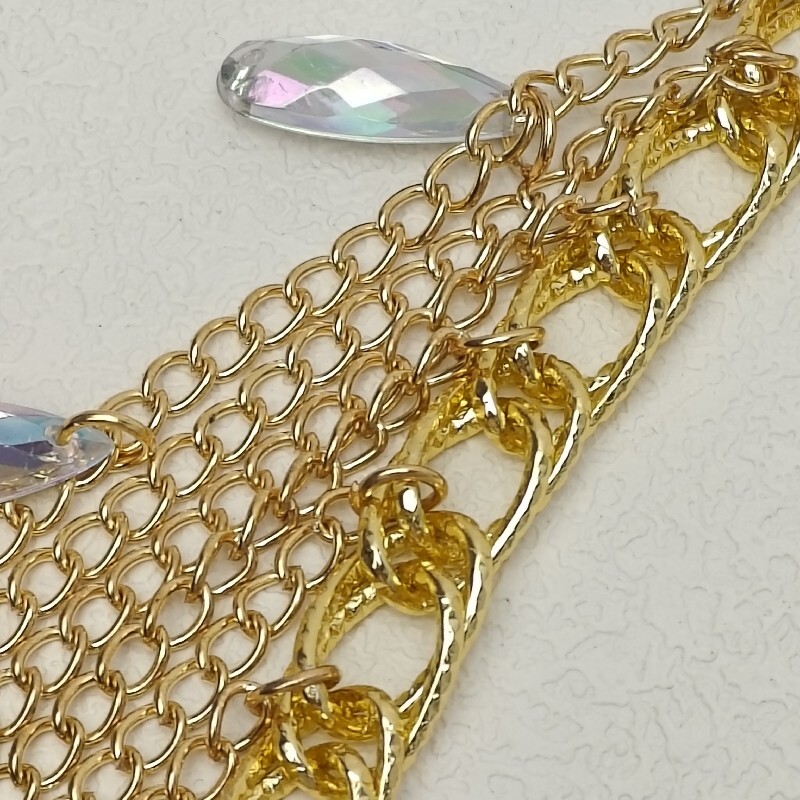 Retro moteriškas mados pilvo žavesys juosmens grandinės pakabukas ilgas kutas petnešėlės pilvo grandinėlės moteriškos kūno aksesuarai Stonefans papuošalai