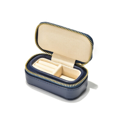 Csúcsminőségű luxus PU bőr mini utazási egyedi logó gyűrű fülbevaló ékszerdoboz ékszerszervező ékszerész ajándék csomagolás