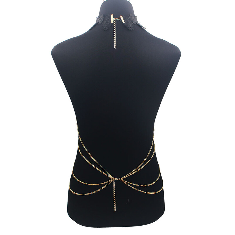 Luxusné dlhé strapce, čierna čipka, kvetinová retiazka, dámske duté veľké gotické choker viacvrstvové retiazky, elegantné párty šperky