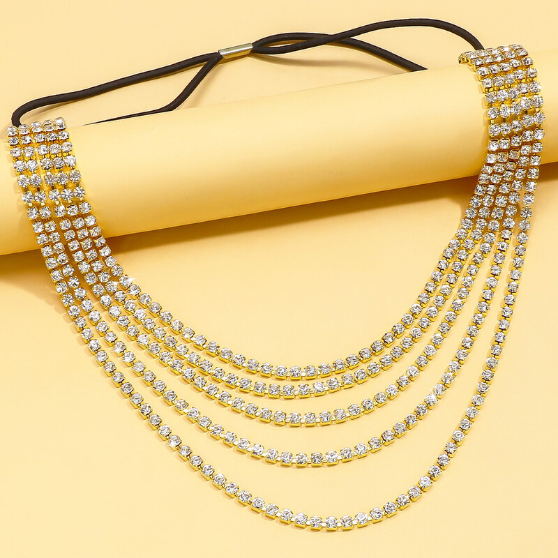 Bijuterii sexy cu strasuri cu mai multe straturi pentru picioare pentru coapsă pentru femei Bikini de plajă, lanț elastic pentru picioare, harnaș pentru jartieră, bijuterii pentru corp