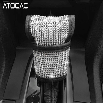 Bling váltógomb fedél Crystal Diamond váltó fogantyú Univerzális kézi automata autó sebességváltó kar csillogó belső dekoráció