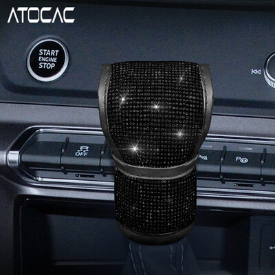 Bling váltógomb fedél Crystal Diamond váltó fogantyú Univerzális kézi automata autó sebességváltó kar csillogó belső dekoráció