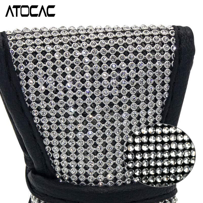 Bling váltógomb fedél Crystal Diamond váltó fogantyú Univerzális kézi automata autó sebességváltó kar csillogó belső dekoráció