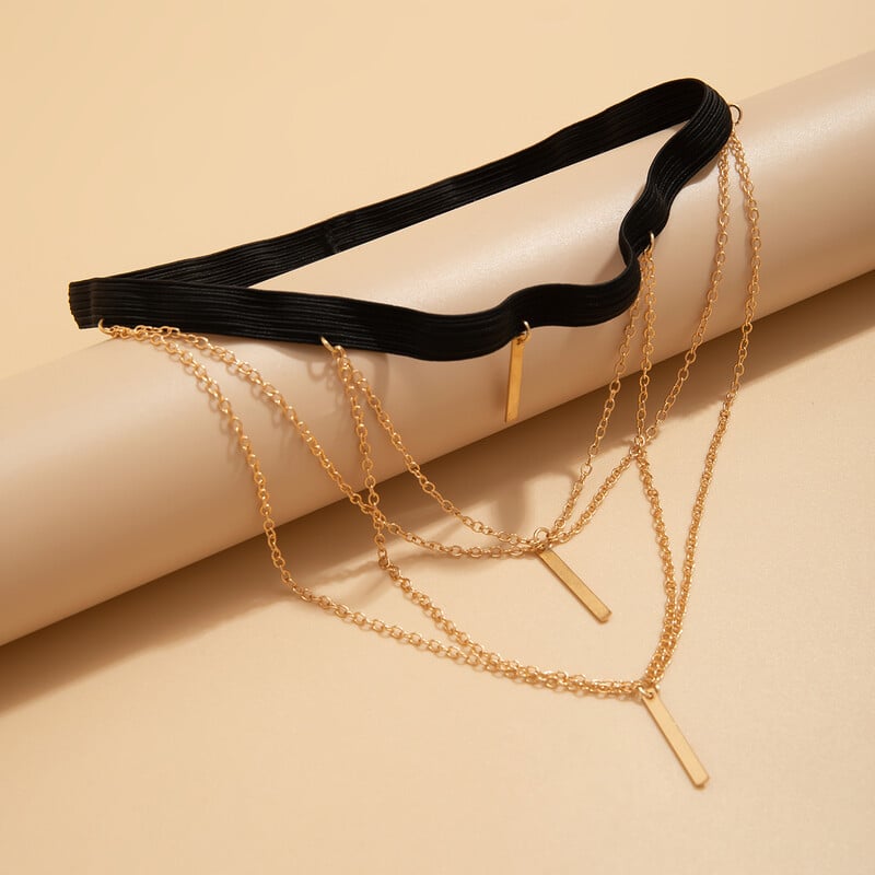 Viacvrstvový Boho elastický pás, obväz, retiazka na nohu a stehná pre ženy, bikiny, goth tyč, strapcový prívesok, podväzkový pás, telové šperky, darček, nový