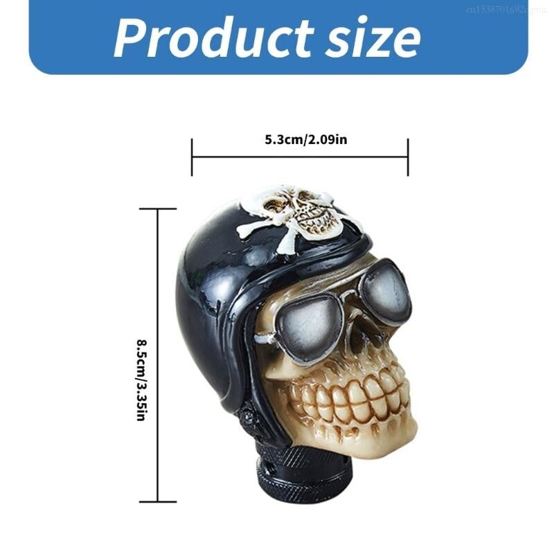 Kaukolės galvos rankinės pavarų perjungimo rankenėlės svirties apdaila, skirta automobilio interjerui patobulinti F0I5